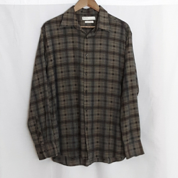 Perry Ellis Patterned Button Down - Picture 1 of 5